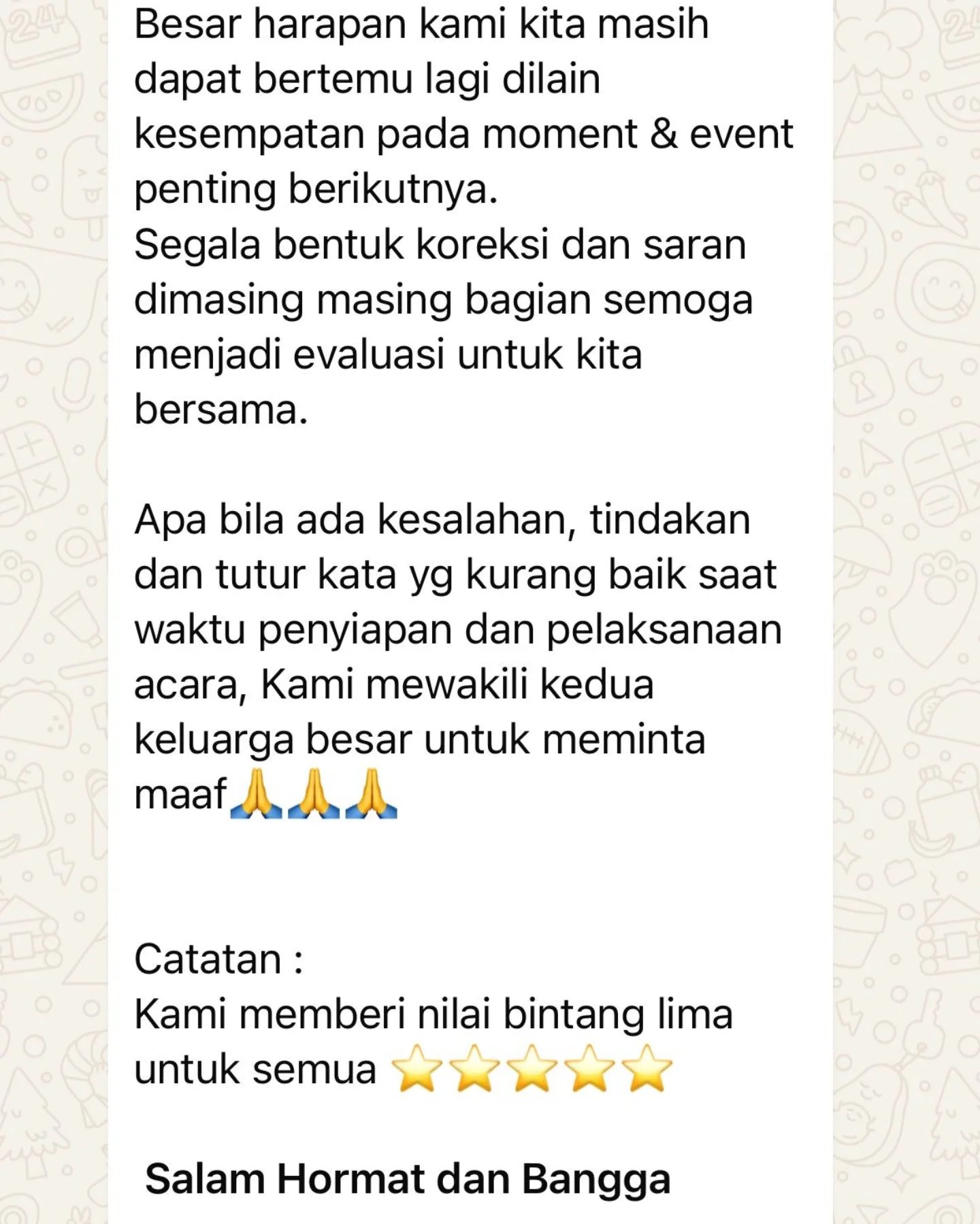 Referensi visual Jagarasa sebelum konsultasi acara