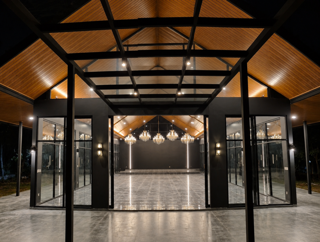wedding venue glass house di bogor